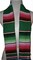 1 Yard Multicolor Mexican Serape Graduation Stole Sash Woven Handmade Fabric with Fringe 5 Inch Width